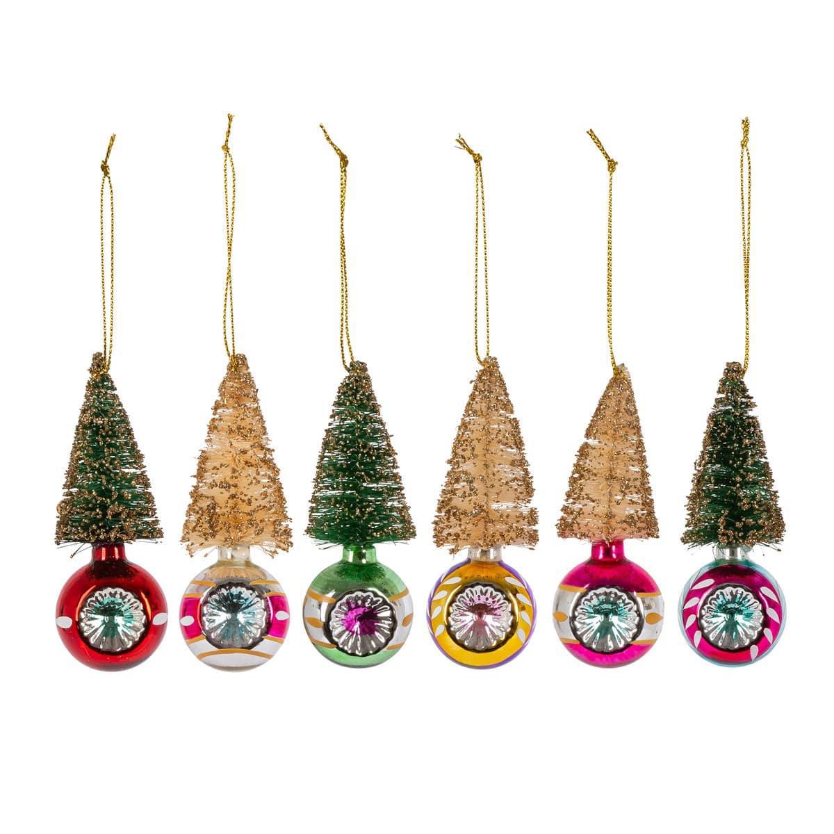 Retro Tree with Reflector Ornament Box Set